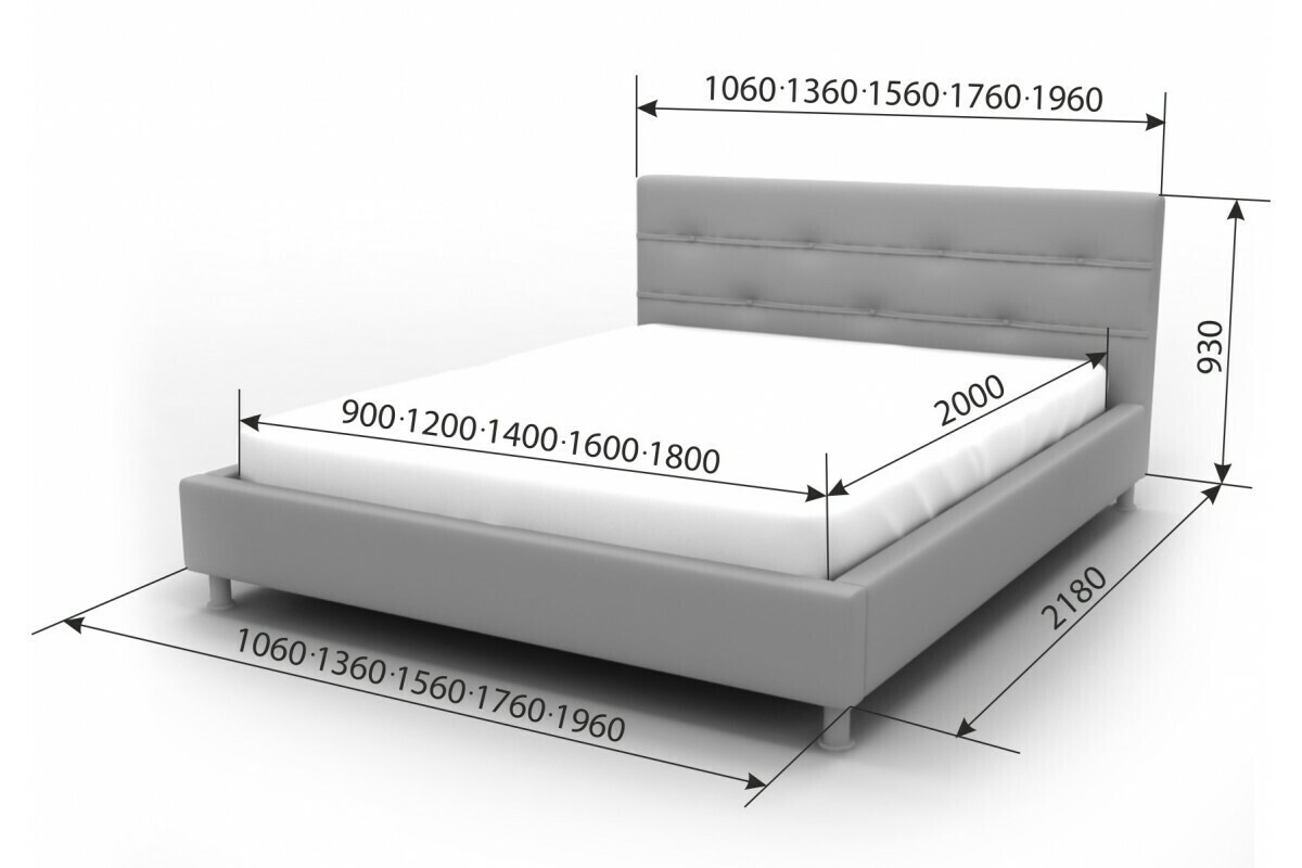 Кровать Кинг сайз Размеры